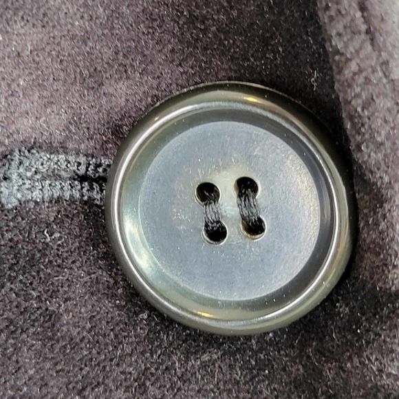 Talbots Blazer Jacket Womens Size 8p Black Velvet One Button Holiday Party - Picture 5 of 9